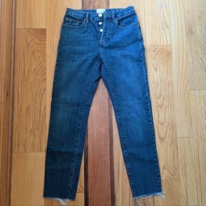 Sezane Straight-Leg Button-Fly Jeans